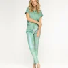 Colette Metallic Jade Green