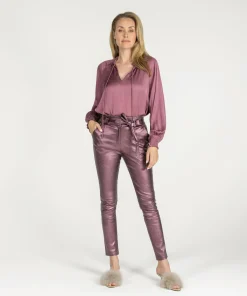 Paulina Metallic Dusty Rose