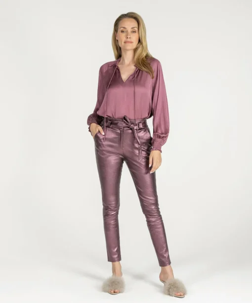 Paulina Metallic Dusty Rose