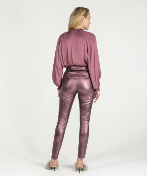 Paulina Metallic Dusty Rose