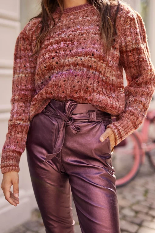 Paulina Metallic Dusty Rose