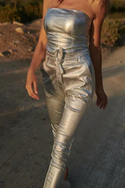 Paulina Metallic Silver