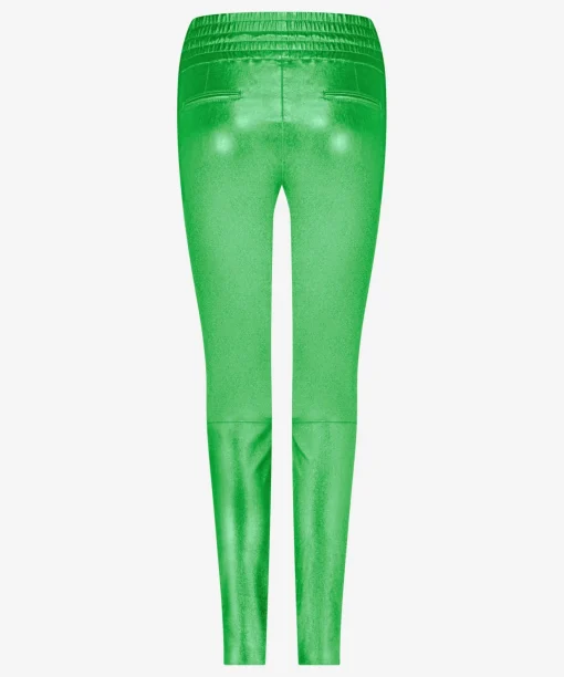Poggy Metallic Snake Green