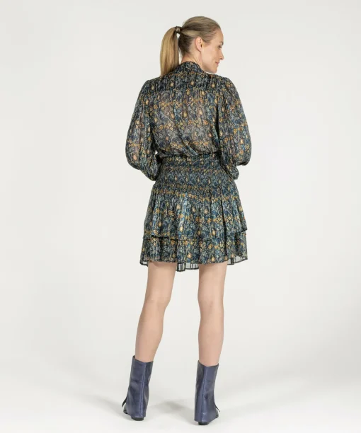 Siana Lurex Floral Birds