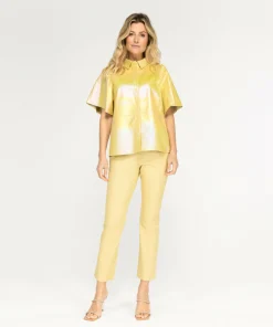 Tasha Metallic Buttery Yellow