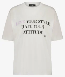 Tee Attitude Antique White With Wild Rosse