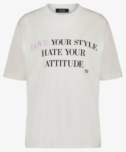 Tee Attitude Antique White With Wild Rosse
